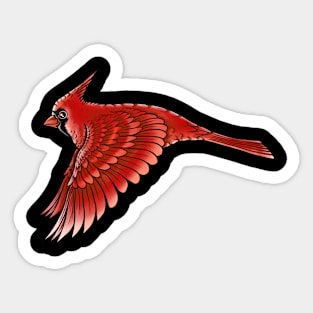 Red Cardinal bird cute cardinal Sticker